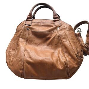 Well, loved Tignanello leather bag with attachment strap